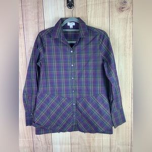 Women’s Per Se by‎ Carlisle Button Down Shirt Size 4
